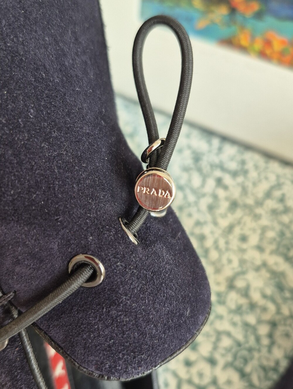 【READ! 】NEW ★AUTHENTIC PRADA suede Shoes - Picture 3 of 15